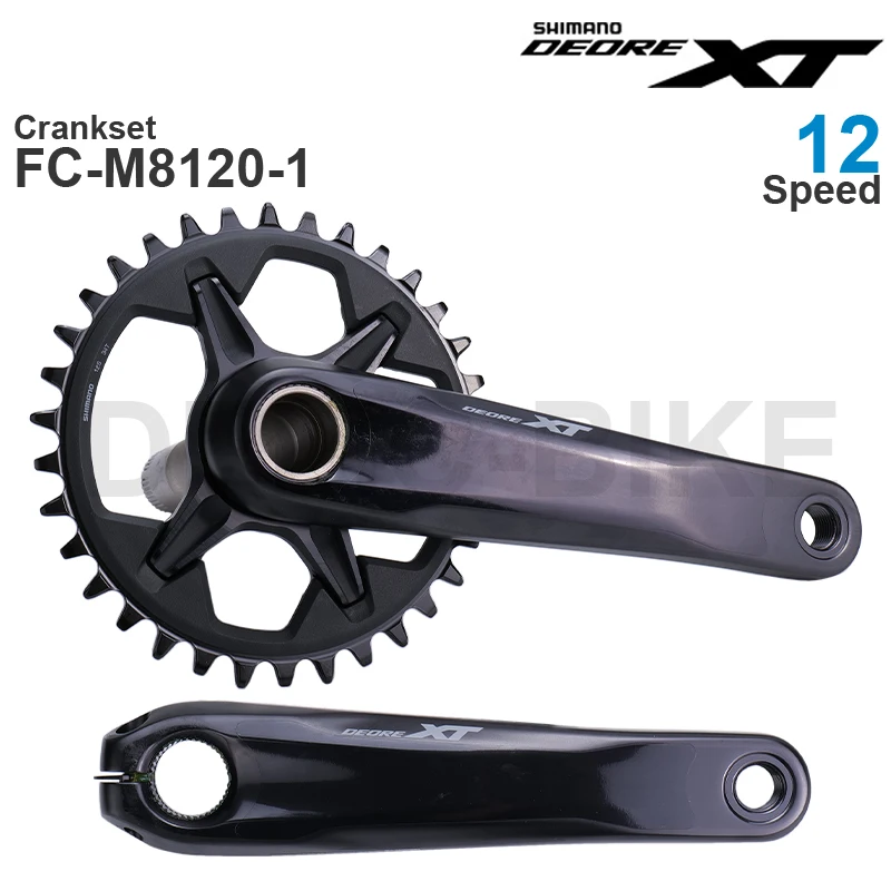 

SHIMANO DEORE XT M8100 12 Speed Crankset FC-M8100-1 FC-M8120-1 30T 32T 34T 170mm 175mm Original parts