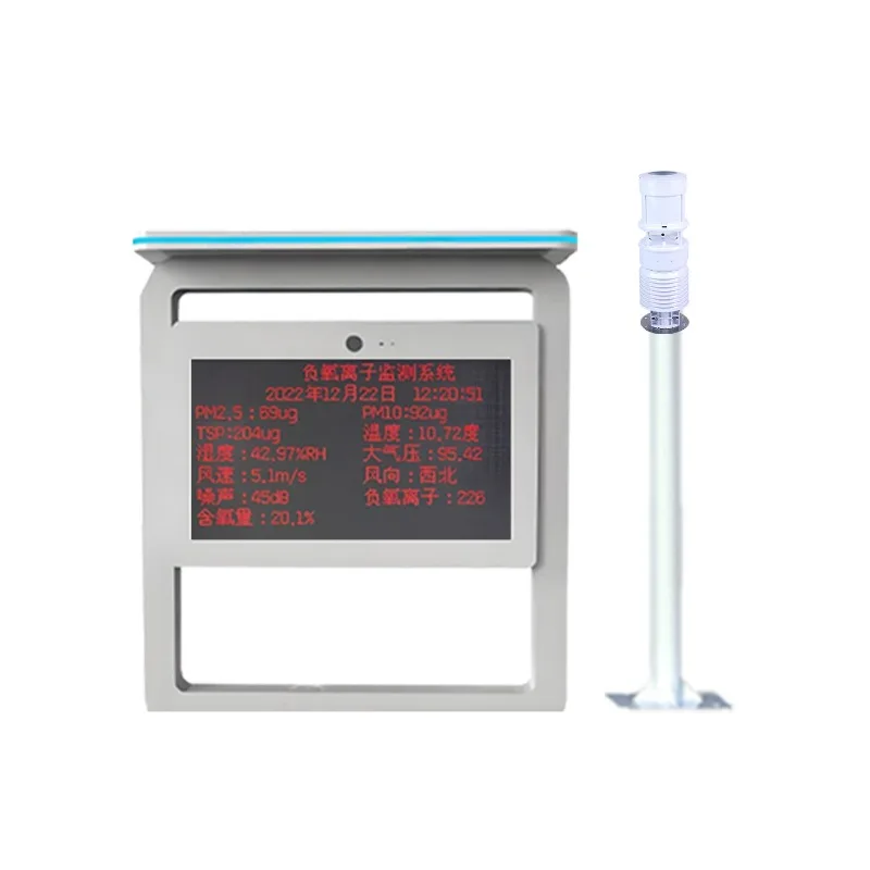 Negative oxygen ion monitoring station system, air quality ecological environment intelligent detection meteorological station
