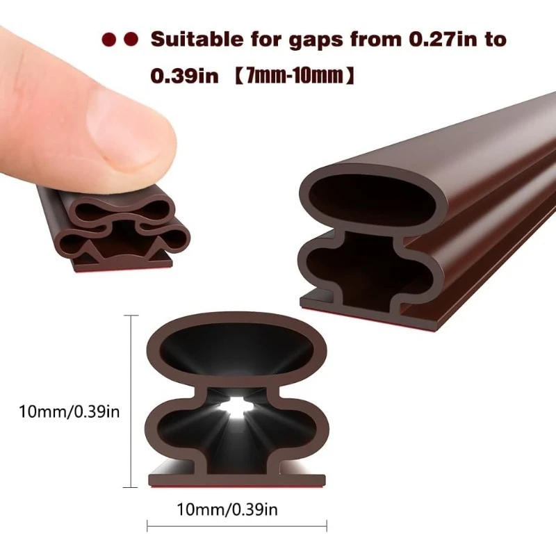 6M Roll Anti-Theft Door And Window Sealing Strip Anti-Collision Soundproof Door Seal Winter Door And Window Wind And Rain Strip