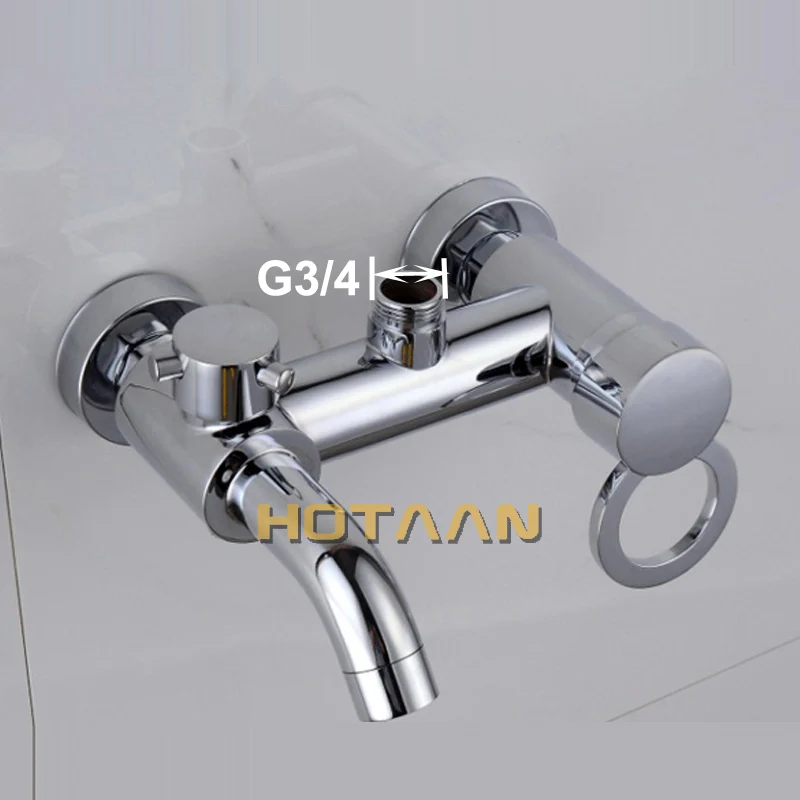 . Bathroom Mixer Bath Tub Copper Mixing Control Valve Wall Mounted Shower Faucet concealed faucet YT-5313