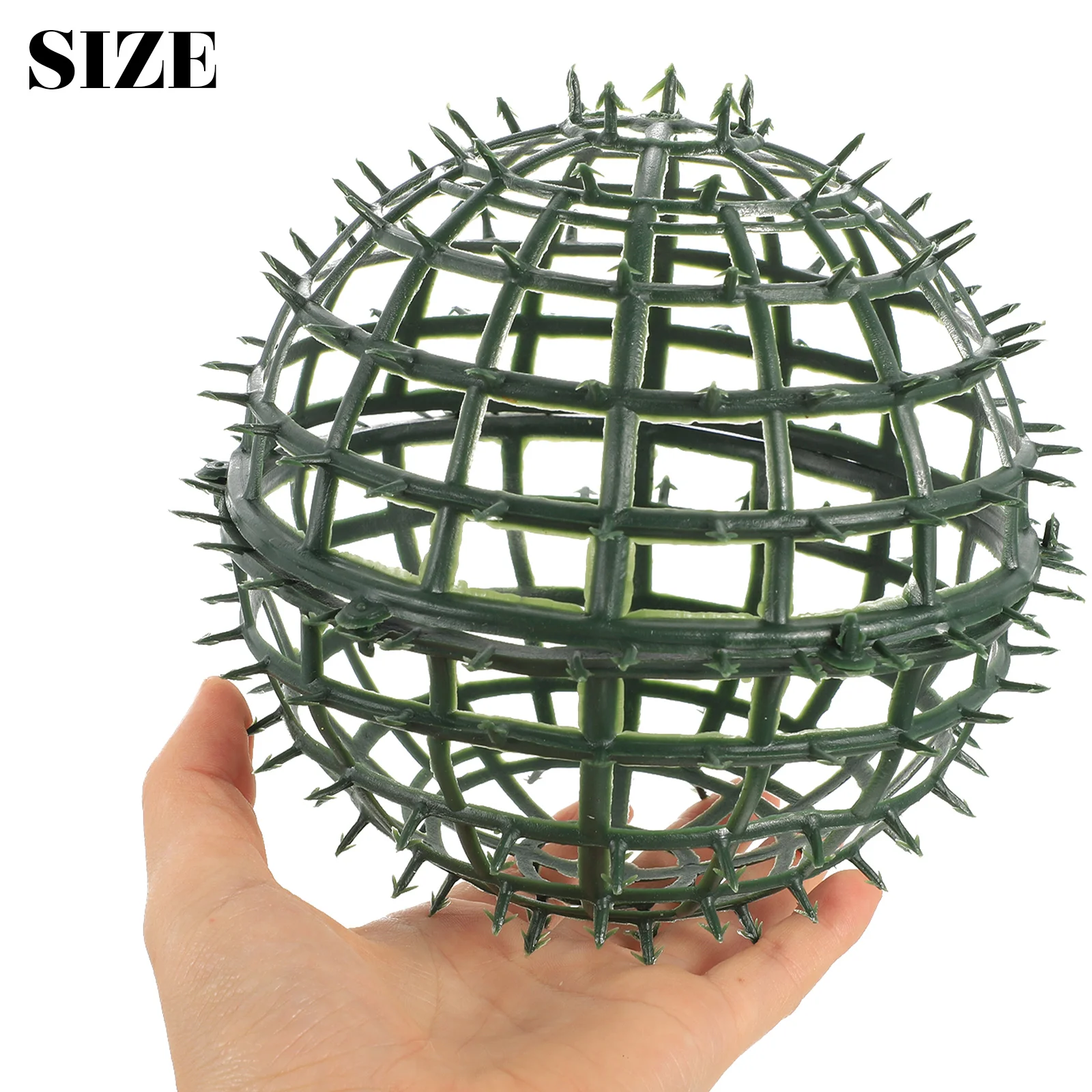 6 Pcs Flower Arrangement Grass Ball Rack Frame Shelf Plant Boxwood Support Cage Faux DIY Supplies Wedding Milanese