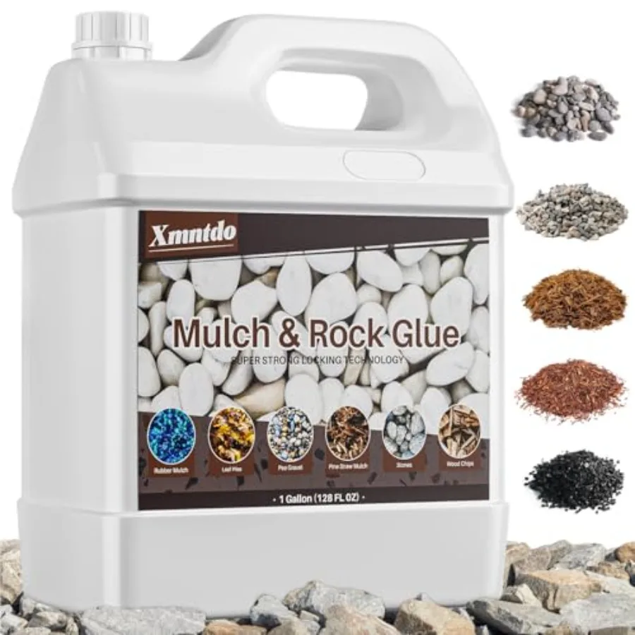 

Commercial Grade All-Weather Rock Glue, Heavy Duty Gravel Binder for Landscaping, Long-Lasting Waterproof Landscape Adhesive fo