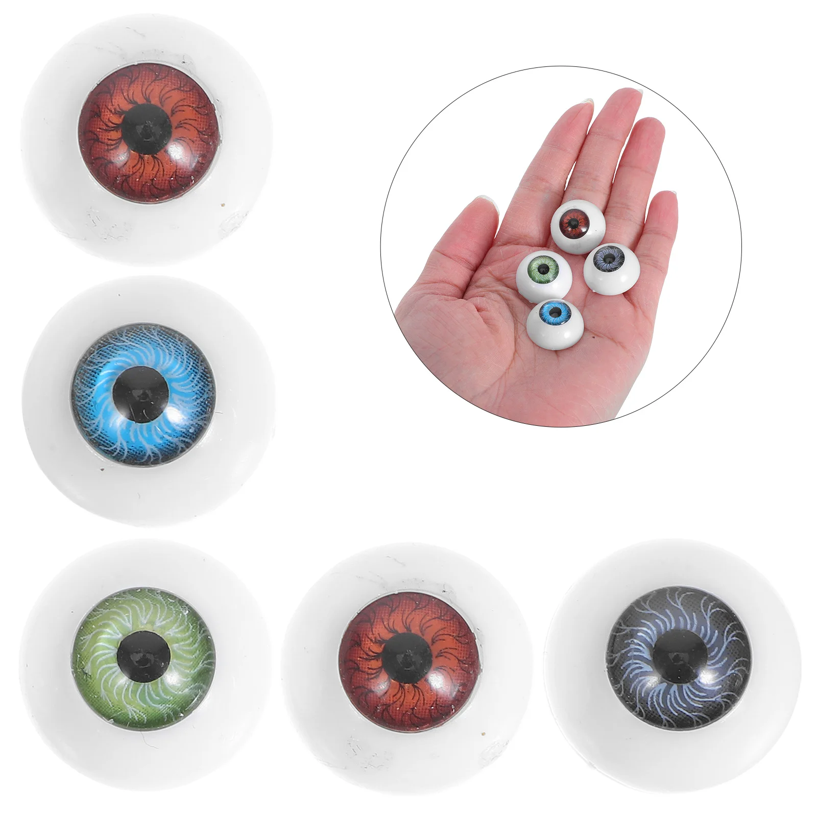 

Cartoon Eyeballs Animal Eyes for Crafts Black Plastic Crochet Animals Convex Toy Toys