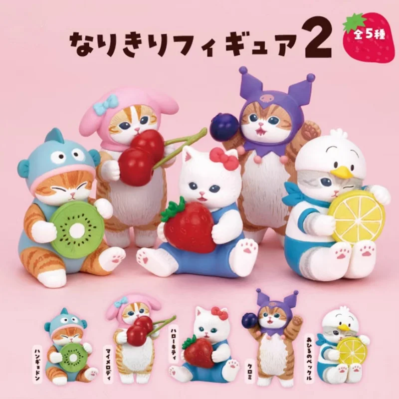 Anime Mofusand Obst Katze Figur Spielzeug Sanrio Cartoon Charaktere Pvc Sammler Figur Hause Dekoration Kinder Weihnachten Geschenke