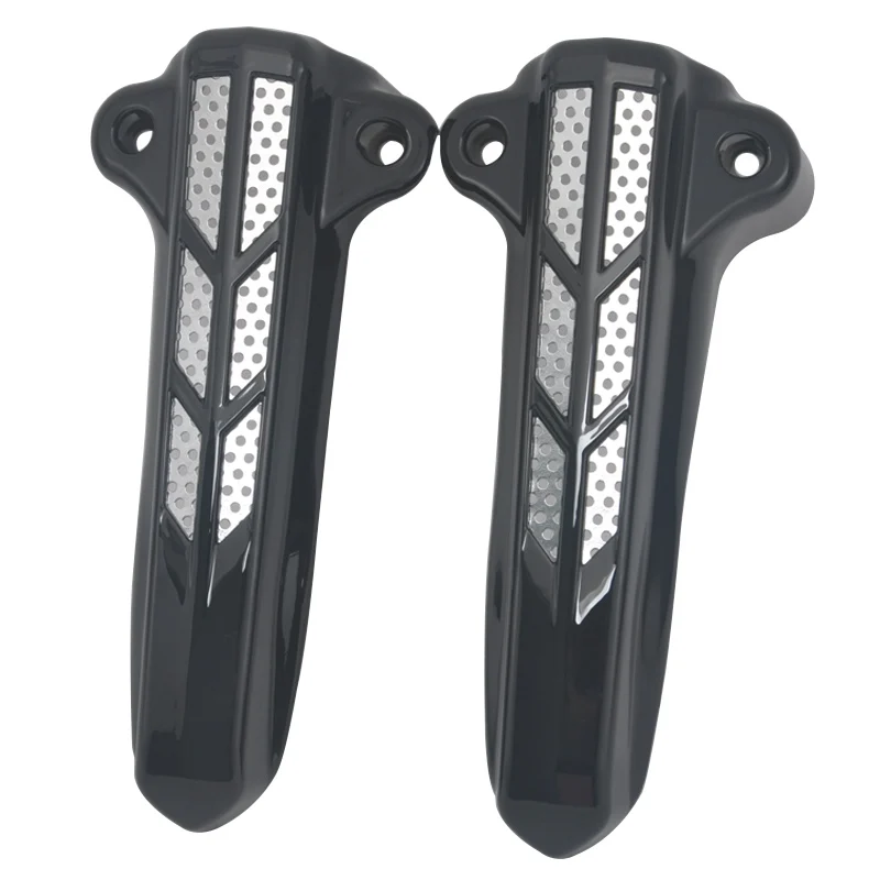 Mototcycle Black Front Lower Fork Leg Covers Slider Accessories Fit For Harley Davidson 2014  Later FLHT FLHX And FLHR Models