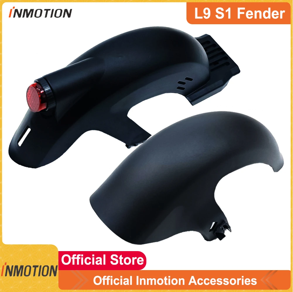 Original INMOTION L9 S1 Front Rear Fender Taillight Accessories with Light Rear Fender Front Mudguard for L9 S1 Electric Scooter