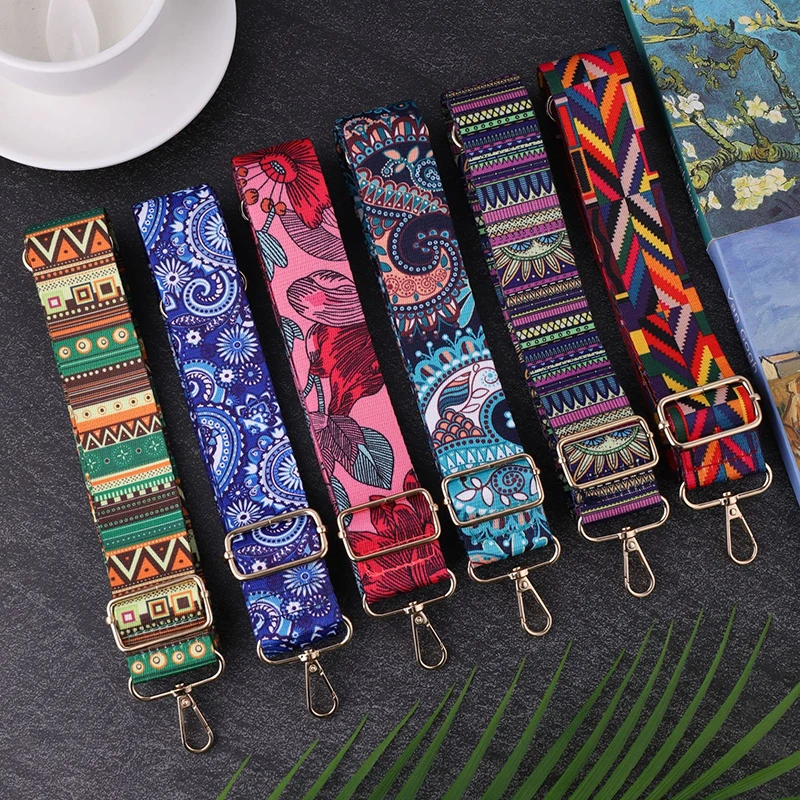 Fashionable And Versatile Shoulder Strap With Ethnic Style Adjustable Replacement Bag And Travel Accessories