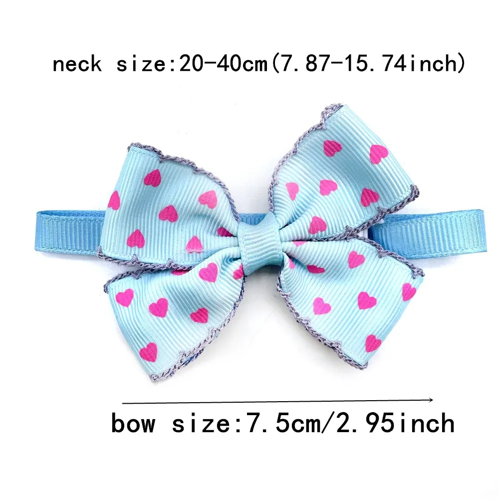 50/100pcs Valentine's Day Dog Bow Tie Love Style Pet Supplies Small Dog Bowtie Puppy Cat Bowtie Small Dog Grooming Accessories