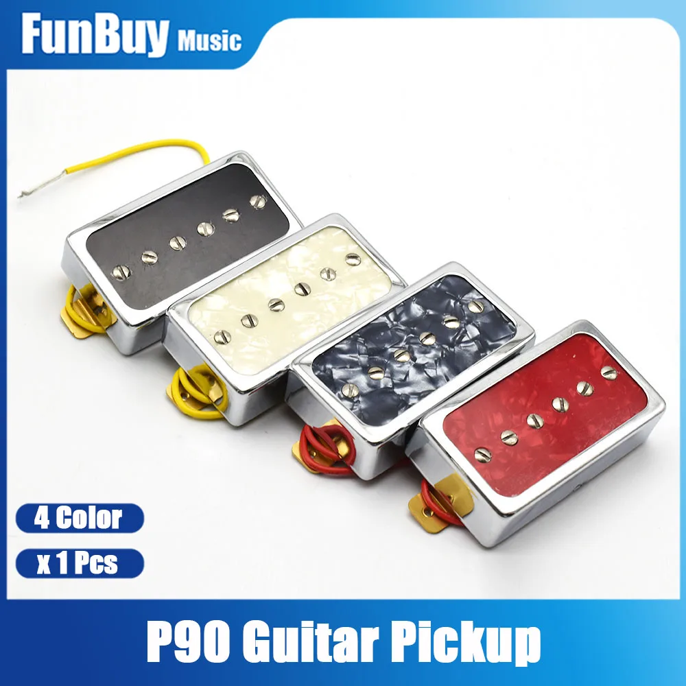 P90 Style Electric Guitar Pickup Humbucker Size Single Coil Pickup Neck Bridge Guitar Parts and Accessories