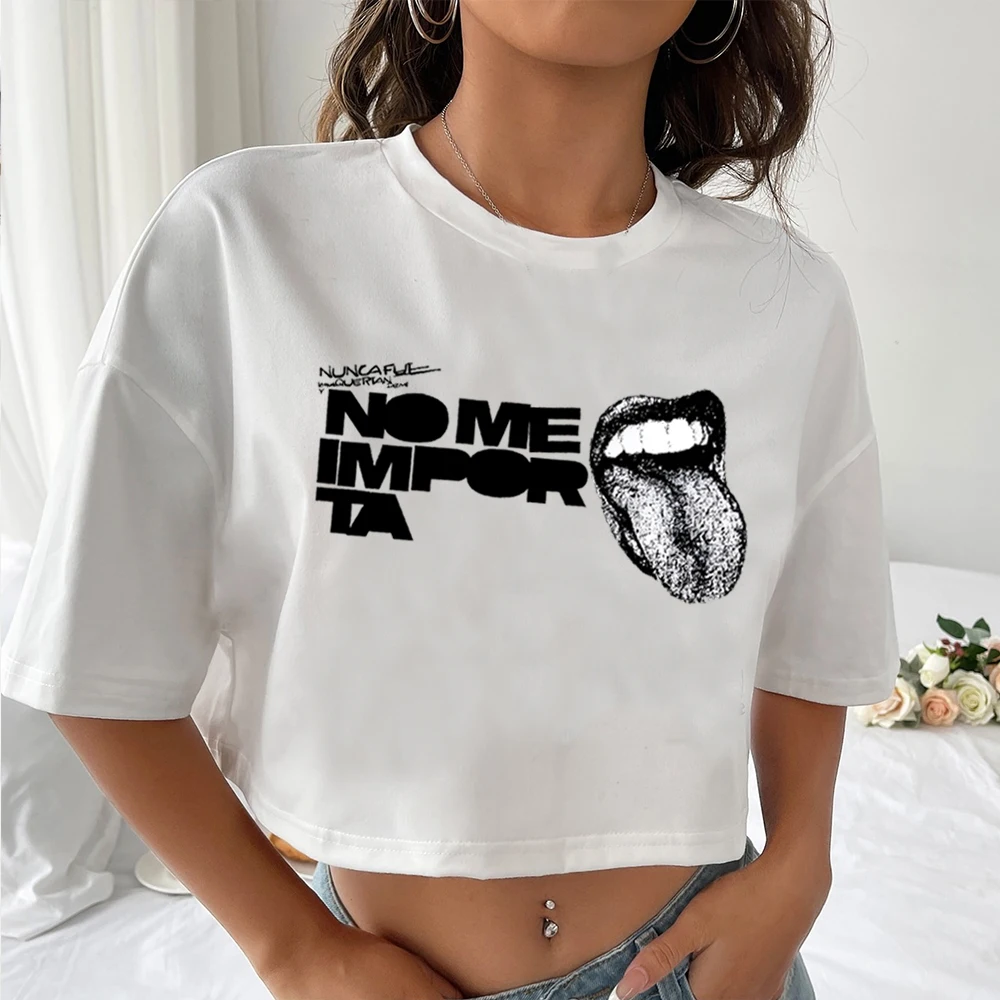 

Lali Esposito No Me Importa Crop Tops Shirt Lali Fan Merch Casual Short Sleeves Crop Tops