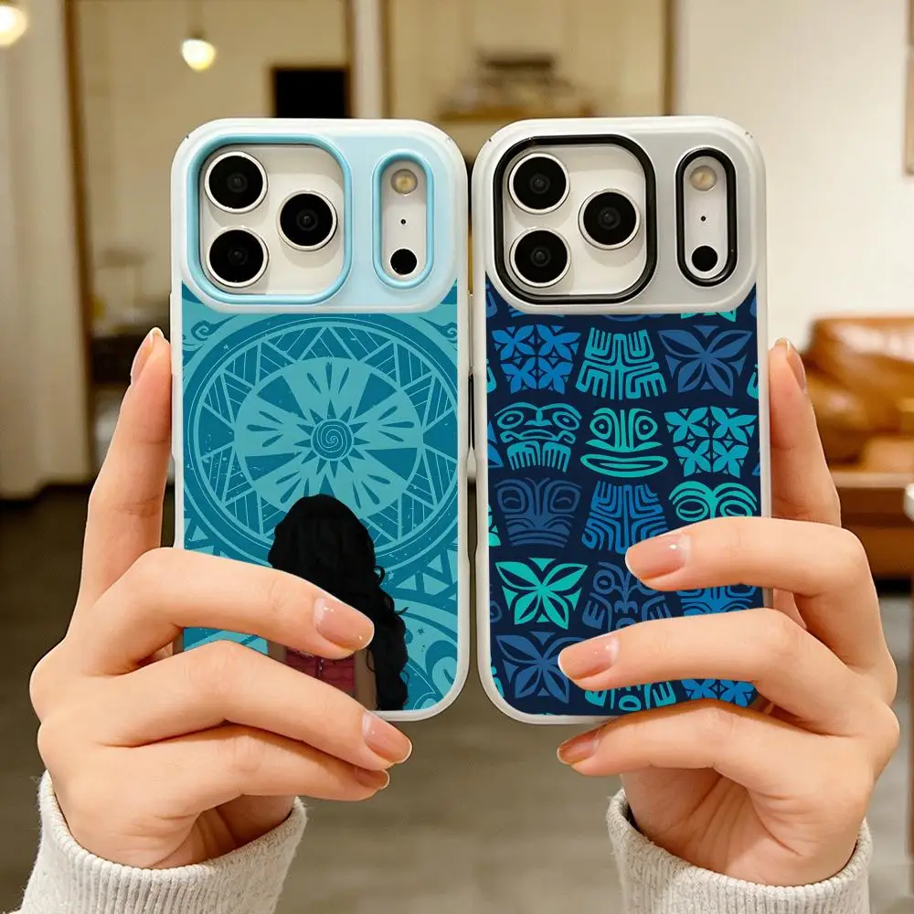 

Movie M-Moana Phone Case Colorful 2‑in‑1 Jelly Matte Clear Full Protection Case For iPhone 11‑17 Series