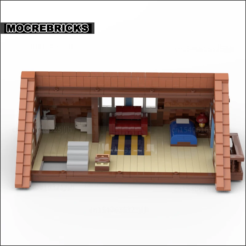 Film Scene Street Architecture Castle Module MOC Building Blocks Cozy Cabin Diorama Model  Technology Bricks Toys Gifts