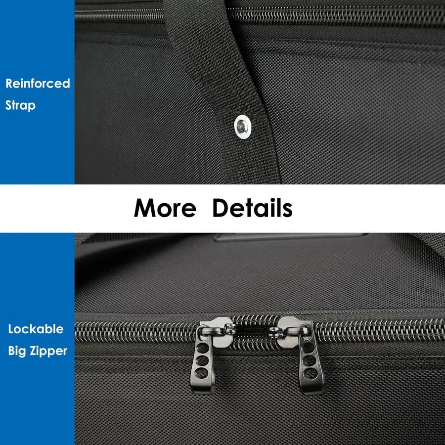 حقيبة عربة ستوديو بمقبض تلسكوبي 32.3 × 11 × 11.8 بوصة 82 × 28 × 30 سم، حقيبة كاميرا دوارة، حقيبة حمل بعجلات للضوء #5