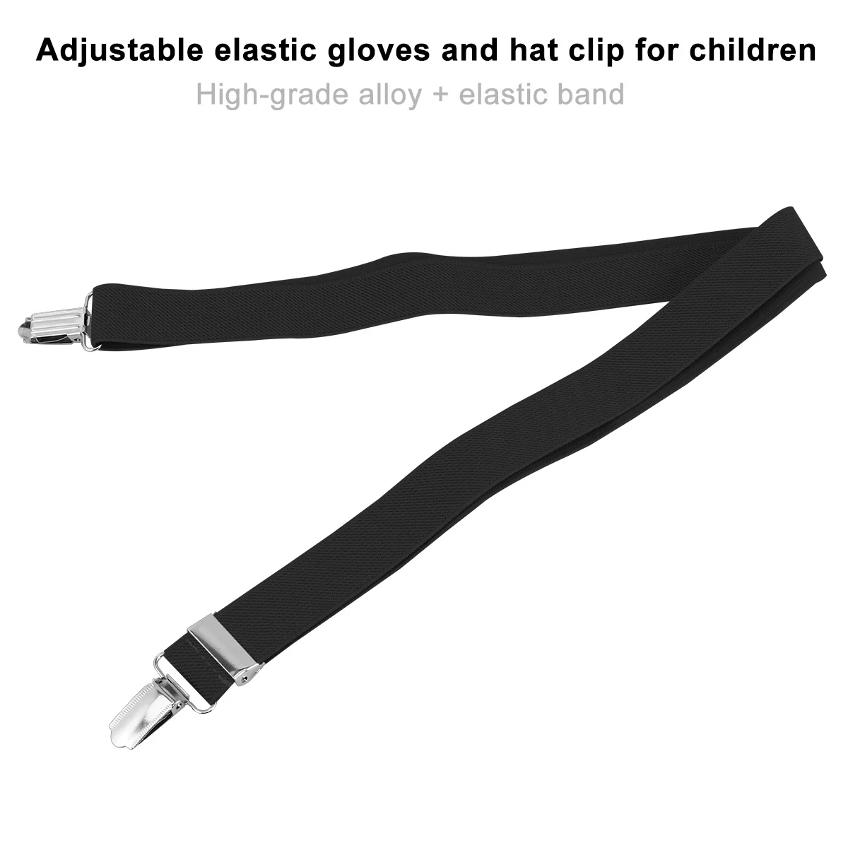 

2 Pcs Glove Clip Elastic Mitten Clips Kids Gloves Holder Holders Plastic Adjustable Mittens