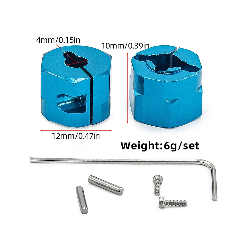 Aluminum Alloy Hex Combiner 54610 for1/10 TAMIYA WR/GF/G6 Series Blue RC Car Upgrade Accessories