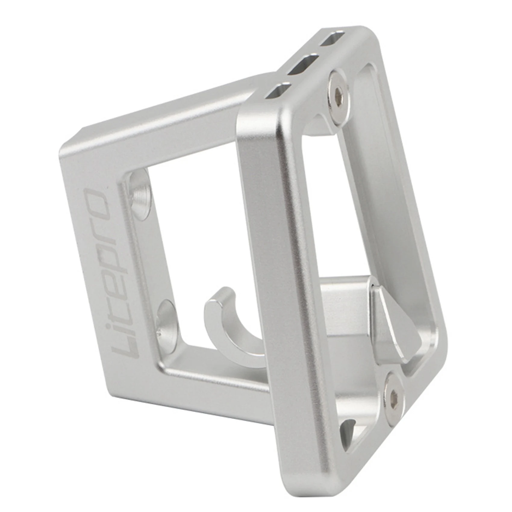 Litepro Front Carrier Cycling Parts for Brompton Aluminum Alloy Pig Nose Panniers Block Bracket Bag Racks Folding Bike-Silver