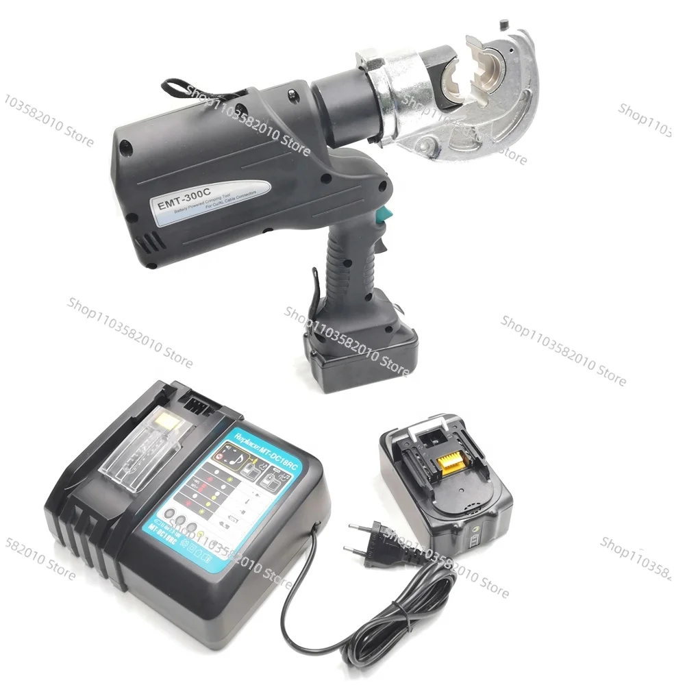 

Battery Tube Crimpers Adjustable EMT-300CW Steel Wire Rope Power Hand Crimping Tool
