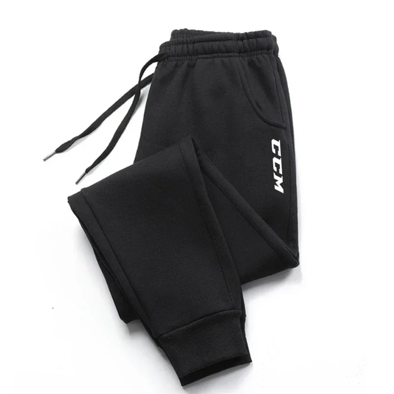 

Men's autumn and winter printed long pants, warm and windproof fashionable casual pants, running sport pants