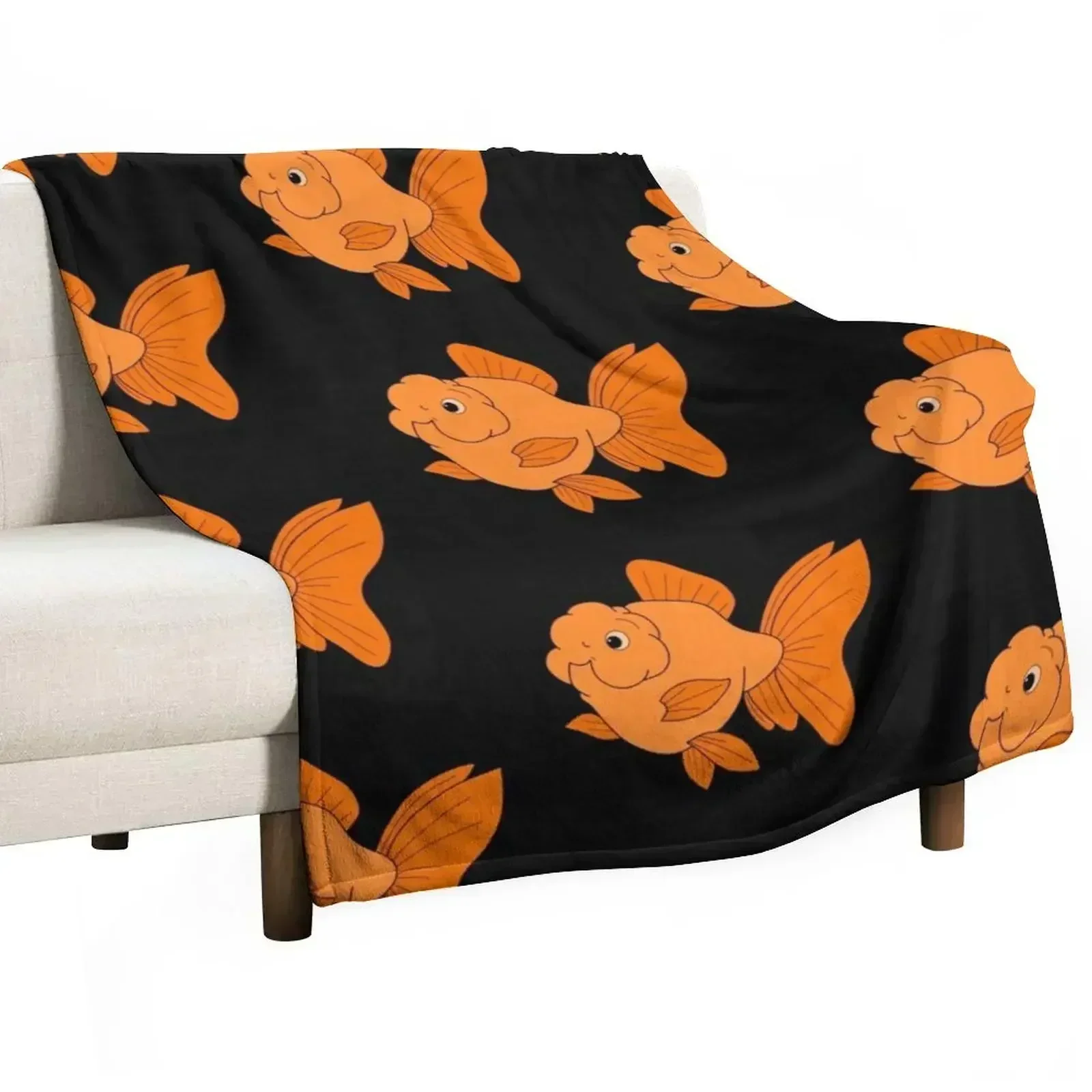 

Cute fancy goldfish Throw Blanket Weighted Custom Blankets Sofas Of Decoration Hair Blankets