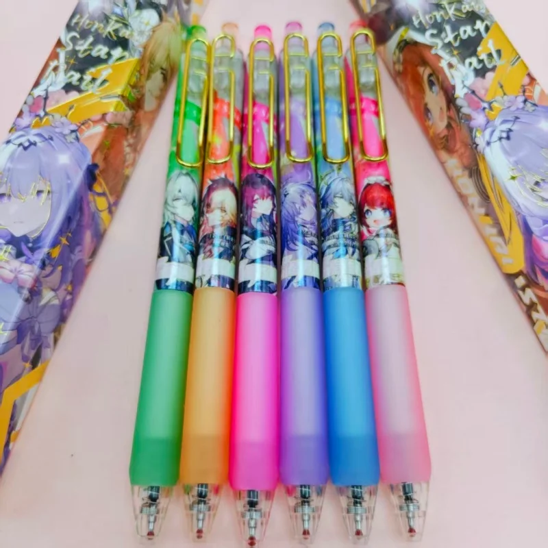 

24PCS/ лот каваи HONKAI: STAR RAIL PRESS GEL PEN CUTE UNICORN 0.5MM BLACK INK нейтральная ручка подарок канцелярских принадлежностей канцелярские принадлежности школьные принадлежности
