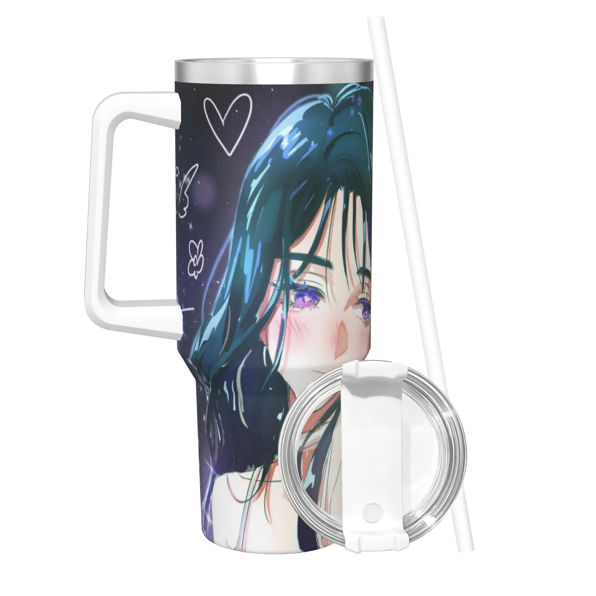 40OZ Stainless Steel Tumbler Aliens Stages Anime Thermal Cups  Portable Cold and Hot Car Mugs Travel Water Bottle