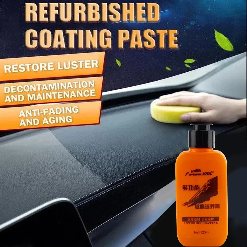 

Car Interior Coating Nourishing Cream Deeply Nourishes and Long-lasting Protection Leather Restores Interior Care