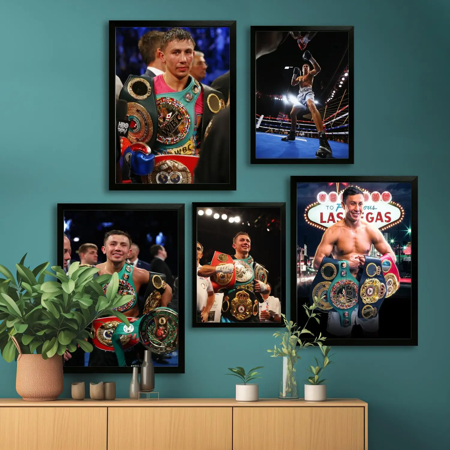 golovkin boxer Canvas Art Poster and Wall Art Picture Print, Modern Family Bedroom Decor Posters,Decorative painting