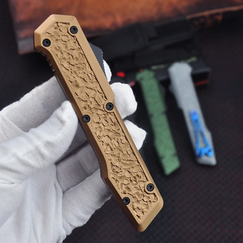 

Высококачественный карманный нож Micro UTX 85 MICRO OTF TECH, алюминиевая ручка с ЧПУ, защита, боевой тактический инструмент для выживания в кемпинге, EDC