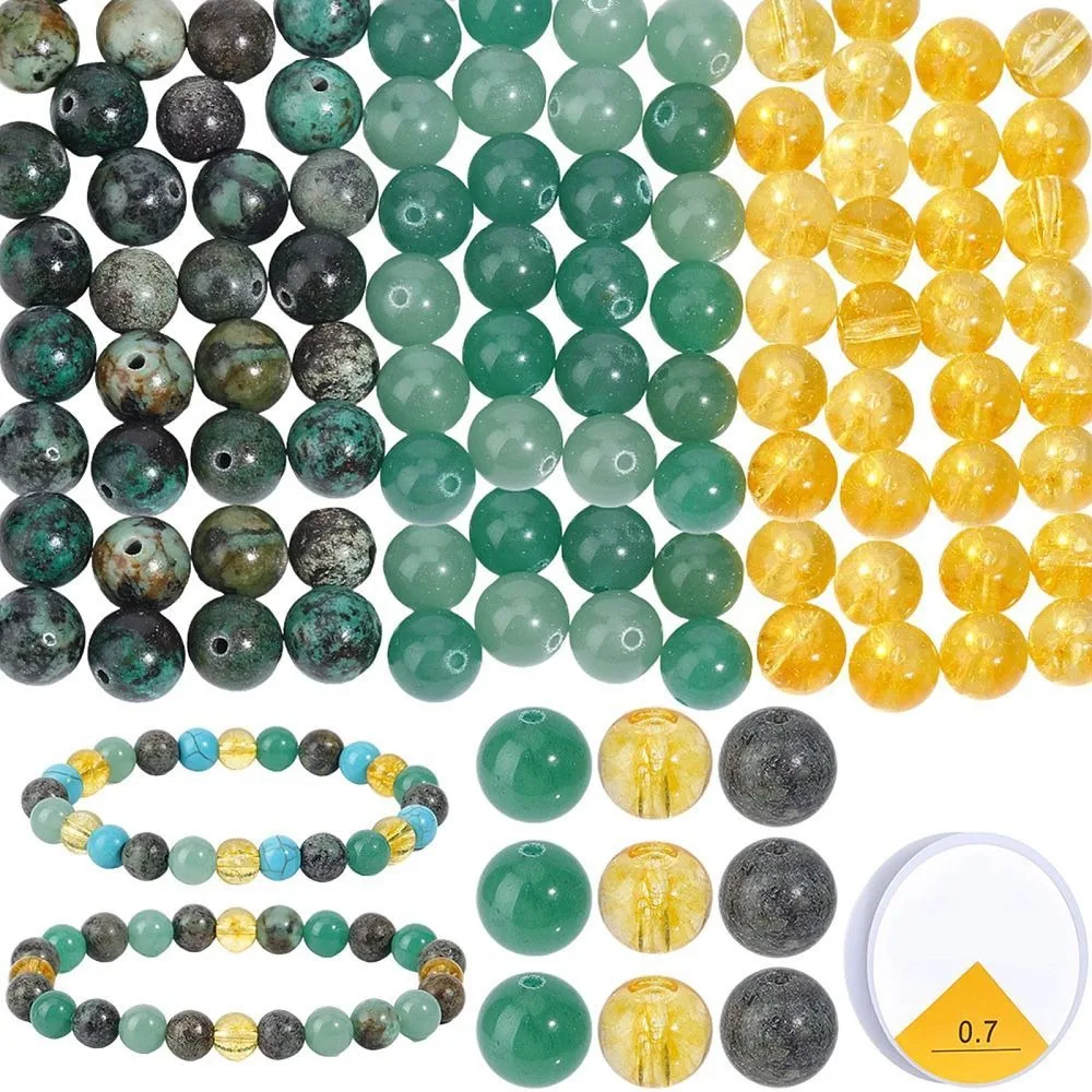 DIY Bracelets Making Kits including Beads and Elastic Stretch Thread Round 0.7mm