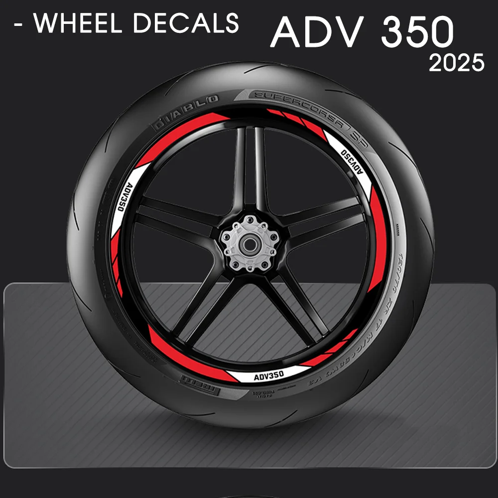 

Для HONDA ADV 350 ADV 350 наклейка на колесо мотоцикла ADV350 2025 аксессуары для украшения колес Sticekr 350 ADV ADV 350 2025-