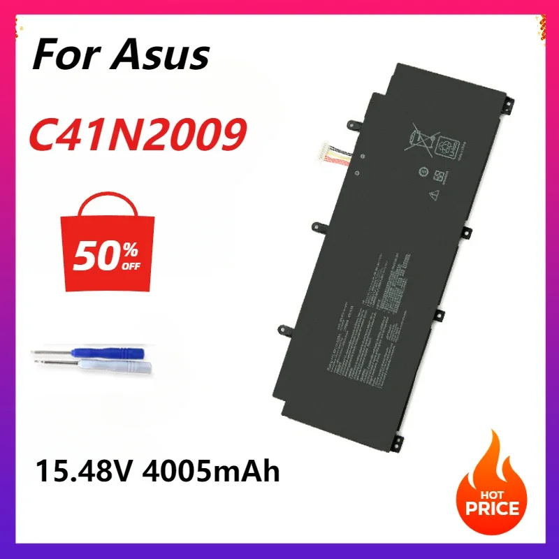 

C41N2009 Laptop Battery for ASUS ROG Flow X13 GV301QC GV301QH GV301QE 15.48V 62WH Notebook Battery