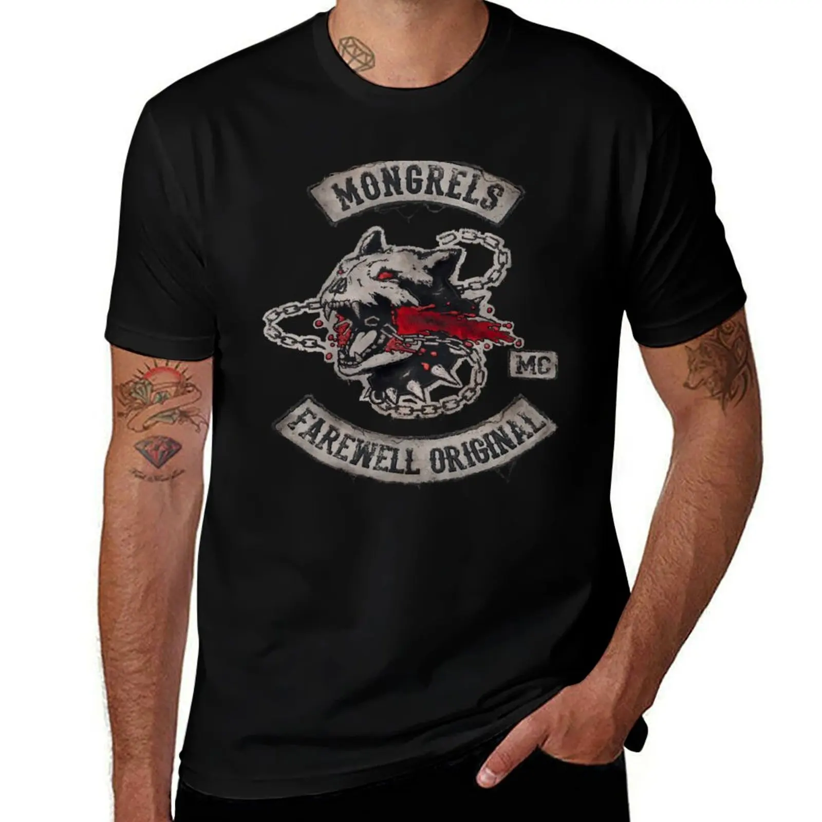 copia de mongrel days gone T-Shirt quick-drying funny costumes graphics men clothes