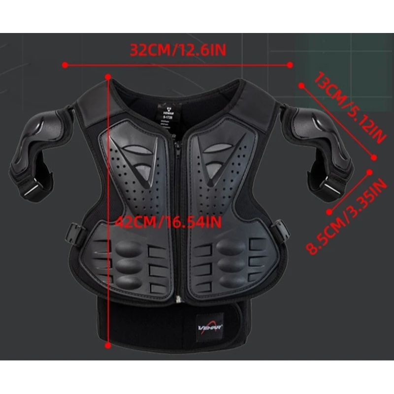 VEMAR﻿ Children Motorcycle Riding Armor Kids Moto Cycling Protective Gear Motocross Back Vest Chest Spine Shoulder Protector