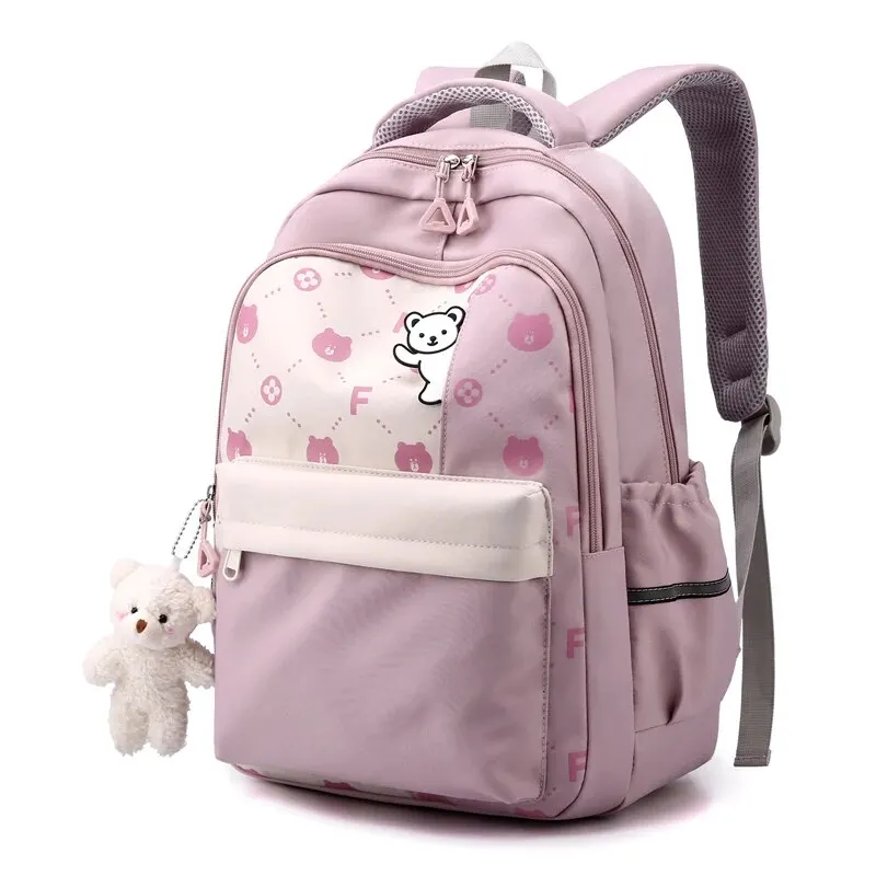 Kawaii School Backpack for Girls Cute School Bags Waterproof Bookbag Teens College Student Travel Shoulder Bag 100% High Quality