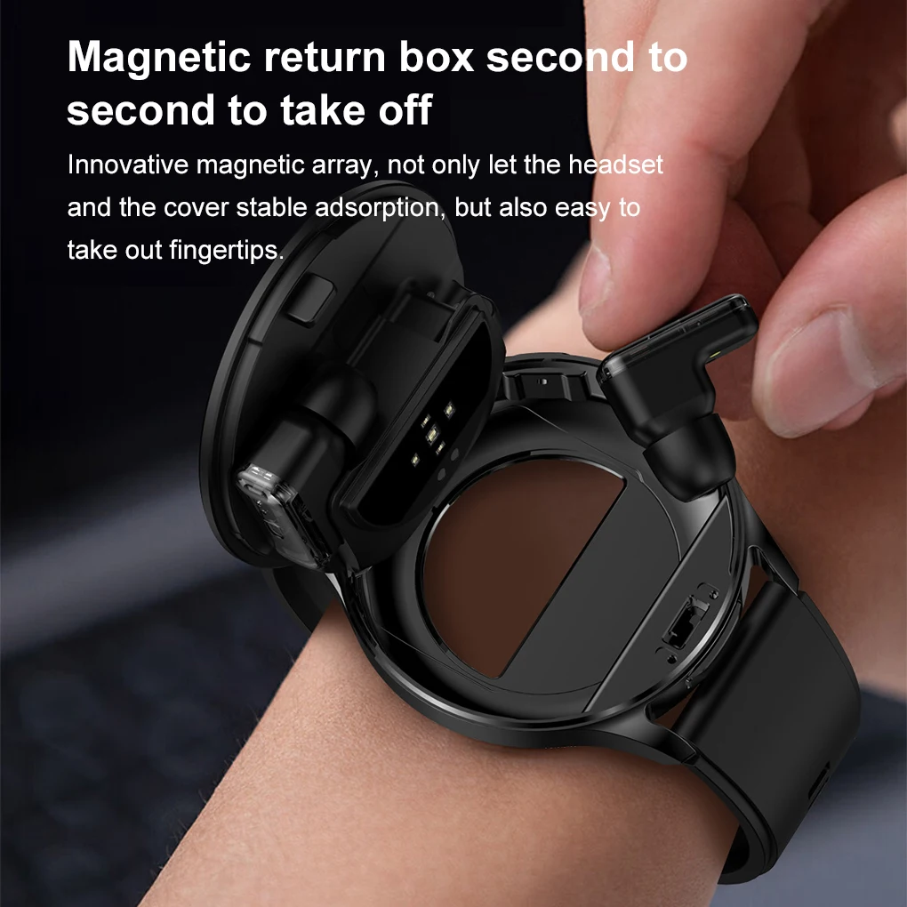 TWS 2in1 Earphone Bluetooth Jam Tangan Pintar Panggilan Bluetooth HIFI Kualitas Suara 9D GPS Lintasan Gerakan Jam Tangan Pintar Wanita