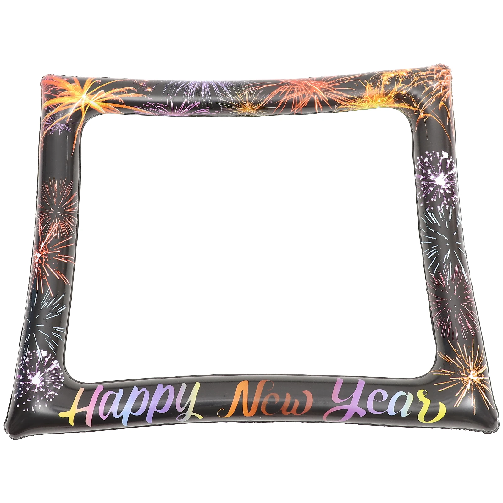 

New Year Inflatable 65x75cm Photo Booth Prop Party Decoration Lightweight PVC Multipurpose Photo Frame Party