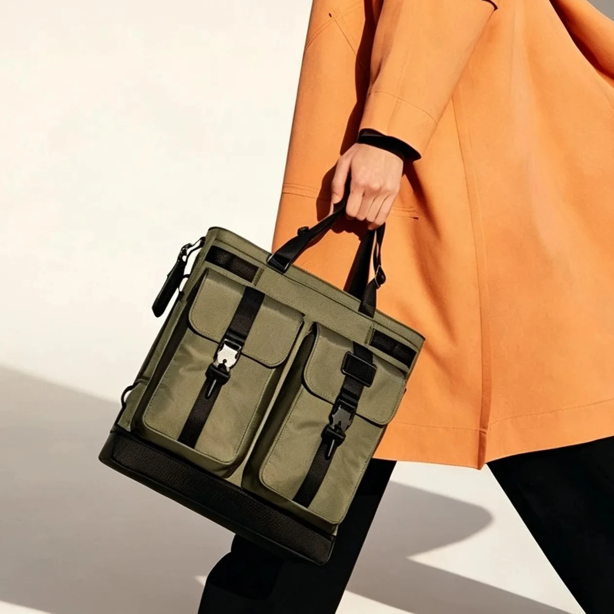 Structured Handbag Work - Bolsa de Negócios Masculina Multiuso, Bolsa