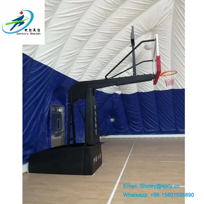 Dezhou Century Star Electric-Hydraulic Portable  Basketball Hoop Stand Indoor Moveable Basketballs Goal Stand view 5