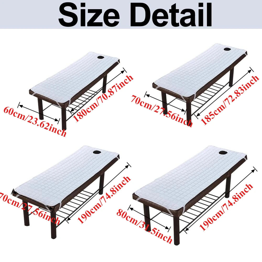 Soft Non-Slip Beauty Mattress Soft Professional Massage Table Sheet Winter Spa Massage Bed Pad for Salon 침대패드 Sábanas Para Camas