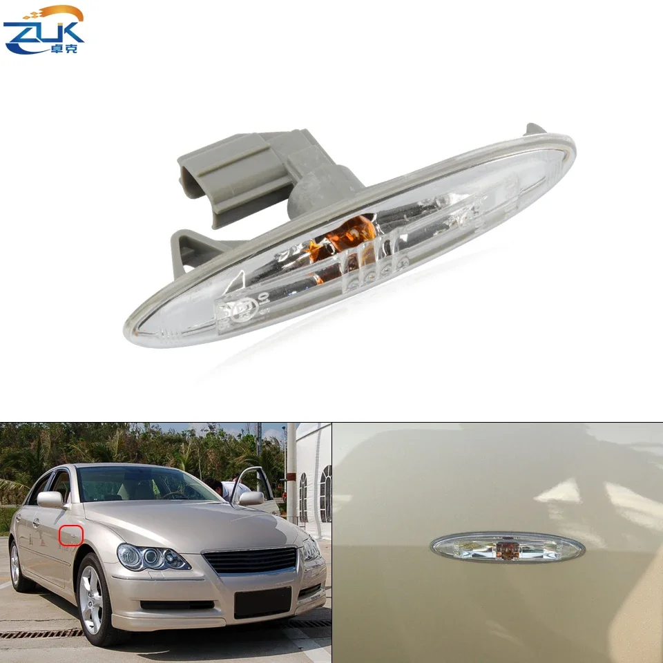 ZUK Fender Lamp Side Turn Signal Light Blinker Flasher For Toyota Camry Reiz Mark X Crown Highlander For Lexus ES240 GS300 IS250