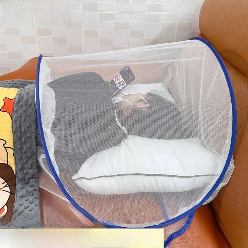 Simple Foldable Mosquito Net for Sofa Afternoon Nap Living Room Office Temporary Bed Installation Free Breathable A-Class Pro...