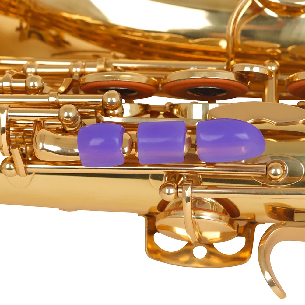 

6 Pcs Sax Side Key Pad Saxophone Accessory Wind Instrument Kit Part Tenor Accessories Silica Gel Covers