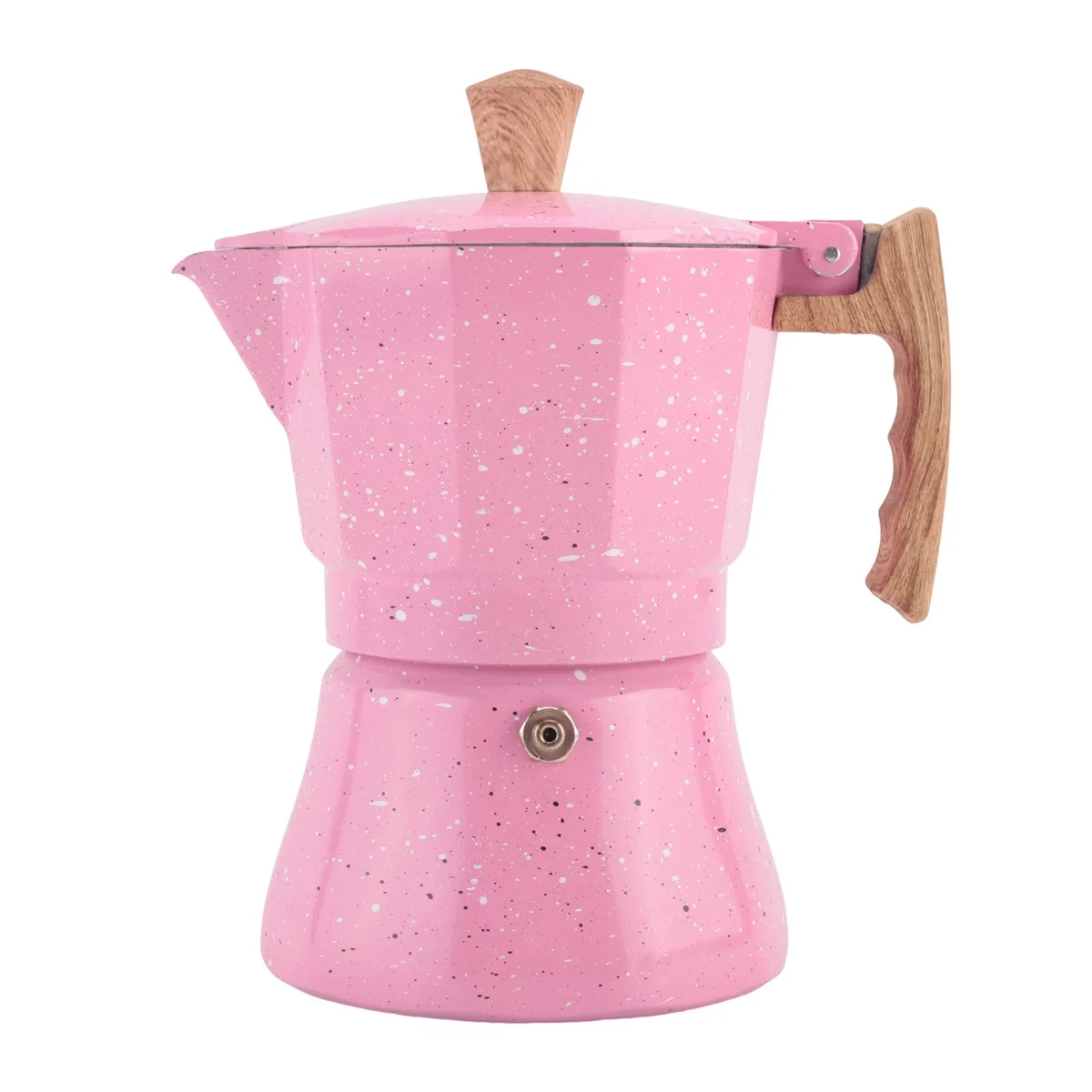 A06RP Macchina per caffè espresso da piano cottura - Caffettiera Moka per piano cottura a gas o elettrico - Macchina per caffè espresso da 3 tazze per italiano