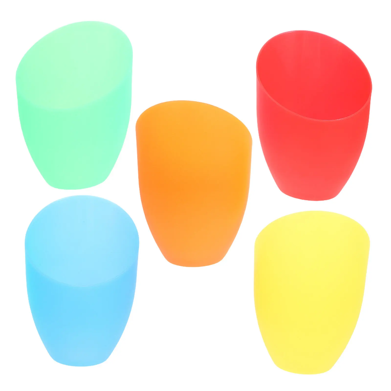 

Набор из 5 наклонных пластиковых абажуров в форме подковы, разноцветные, для подвесных, напольных и настольных ламп, декоративные сменные плафоны