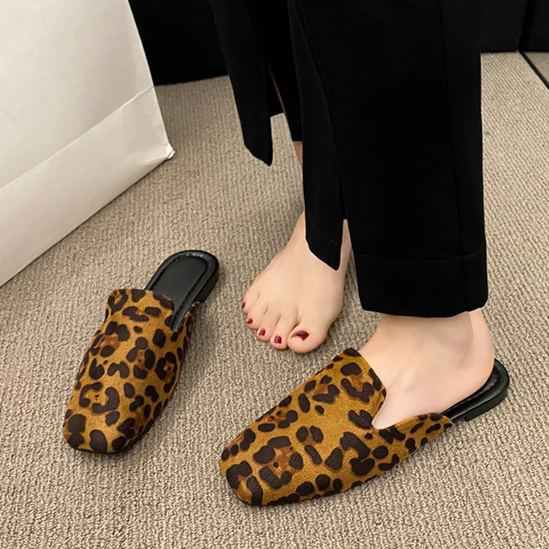 Leopard Women Mules… - image