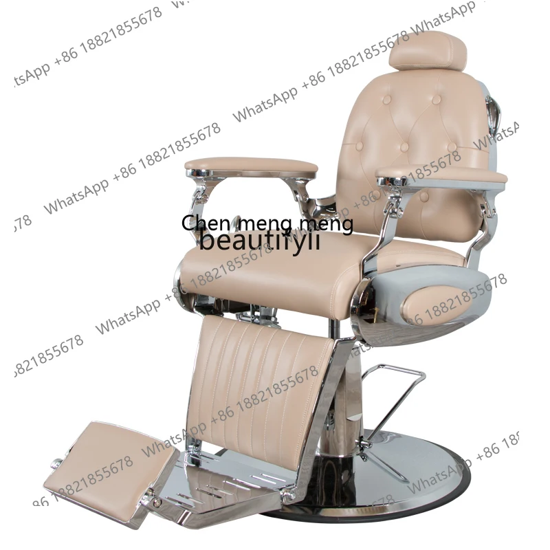 sscn8617 Men's Shaving Hair High-End Retro Oil Head Put down Barber Shop Hair Cutting Chair for Hair Salon