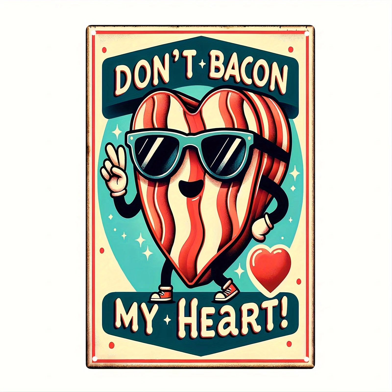 Vintage Bacon Sign: 