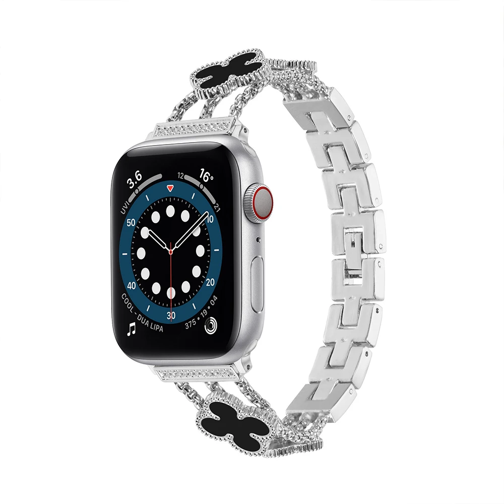 Metal Diamond Strap for Apple Watch band 44mm 40mm 42mm 38mm 45mm 41mm 49mm Women Bracelet iWatch Series Ultra 8 7 6 5 3 SE Band