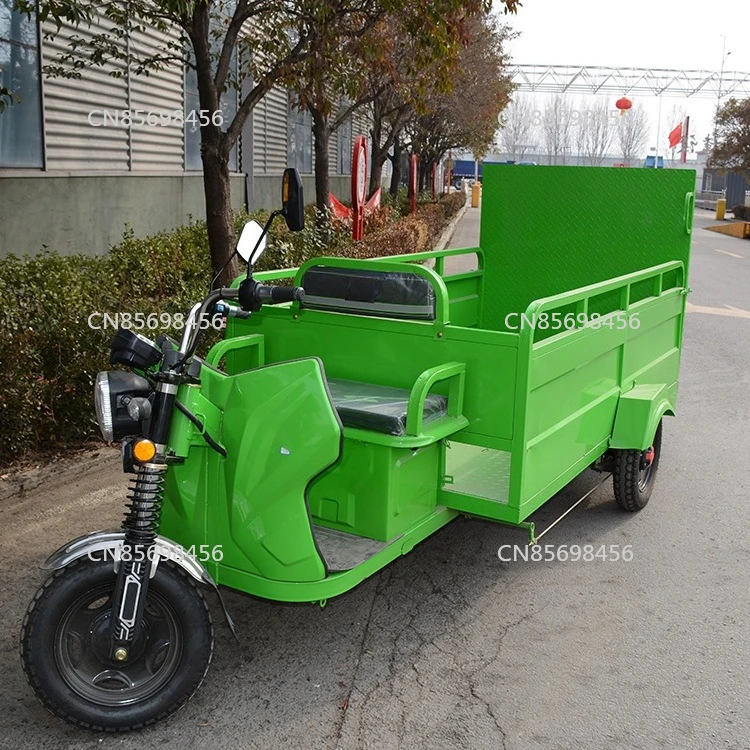 

4 6 8 Bin Electric Garbage Truck Sanitation Tricycle Waste Collection Vehicle