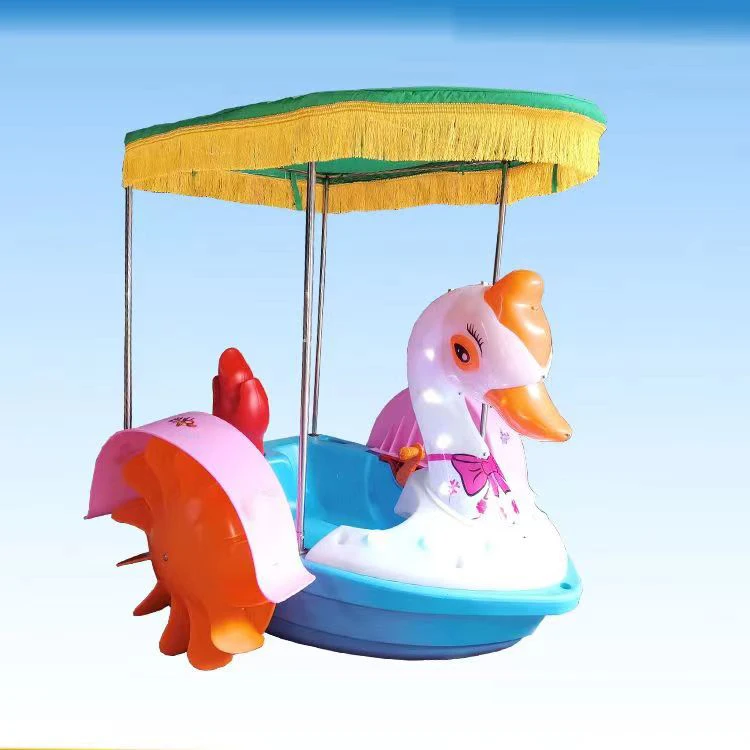 

Water Park Outdoor Electric Bumper Boat Kids Battery Swan Boat with a Canopy for Sale